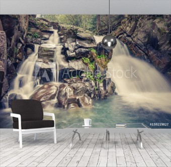 Picture of Waterfall Skalnik in Szczawnica Beskid Sadecki mountain range in Polish Carpathian Mountains